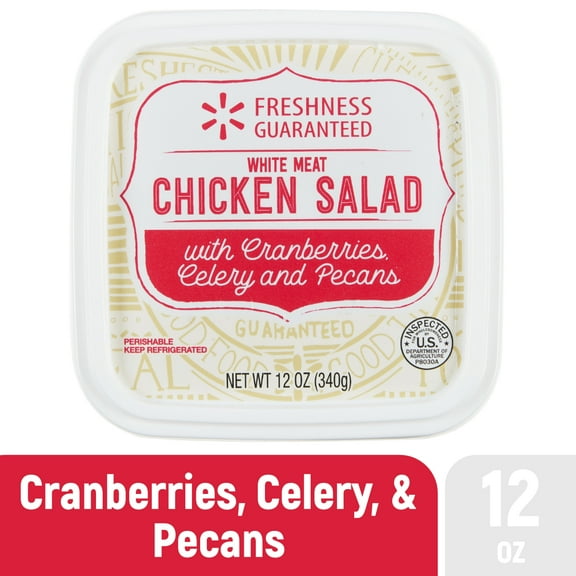 Freshness Guaranteed Fresh White Meat Chicken Salad with Cranberries, Celery, and Pecans, 12 oz