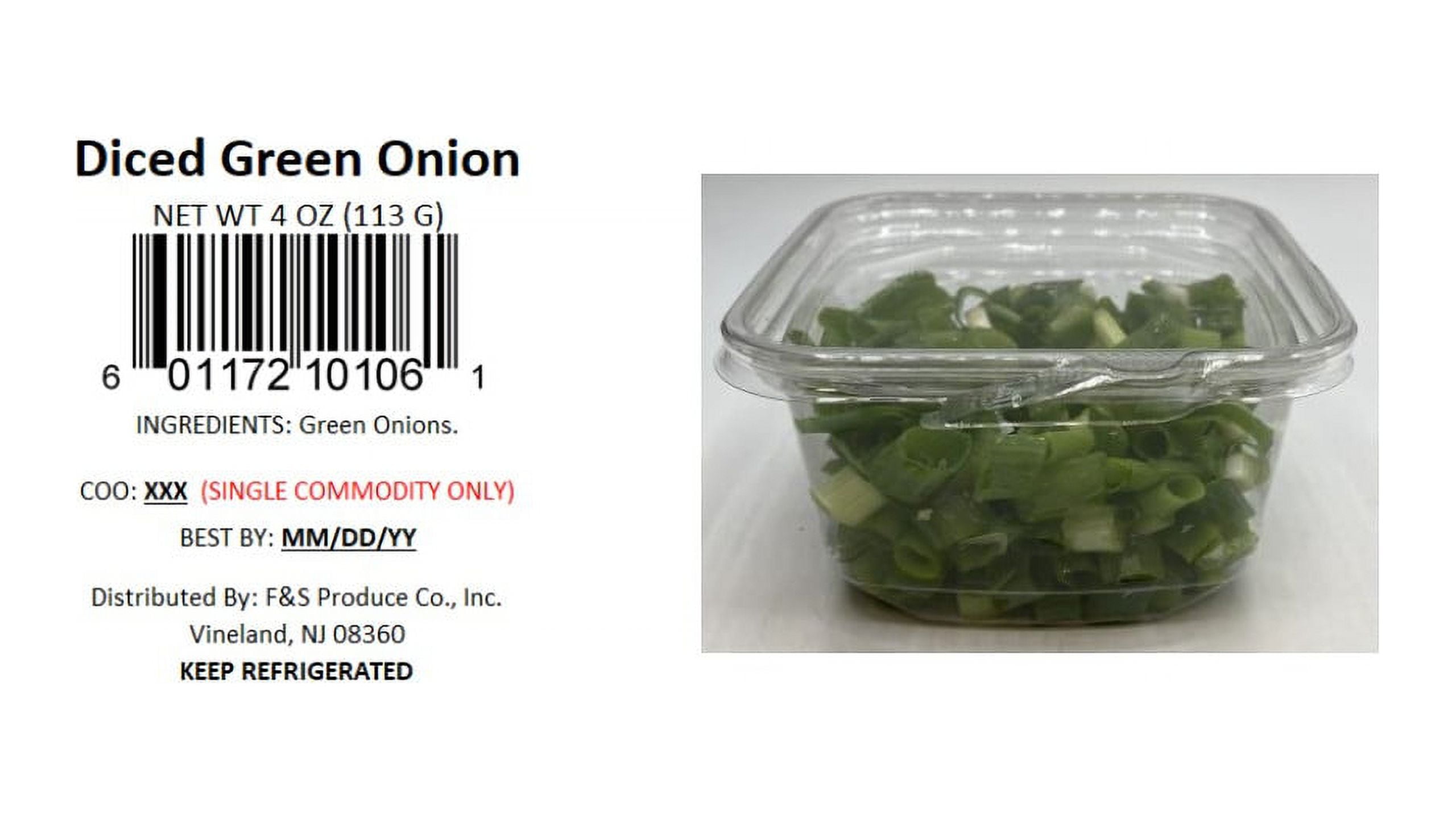 Freshness Guaranteed Freshly Chopped Green Onions