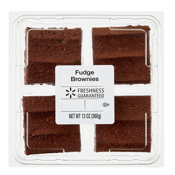 Freshness Guaranteed Fudge Iced Brownie, 13 oz, 4 Count