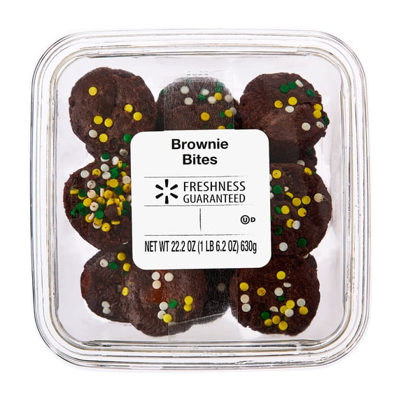 Freshness Guaranteed Gameday Brownie Bites, 22.2 oz, 33 Count (Fudgy, Baked, Sweet Dessert)