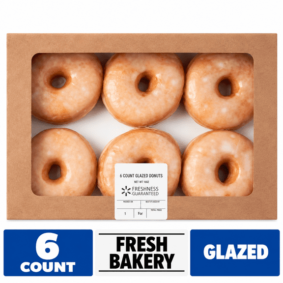 Freshness Guaranteed Glazed Donuts, 12 oz, 6 Count