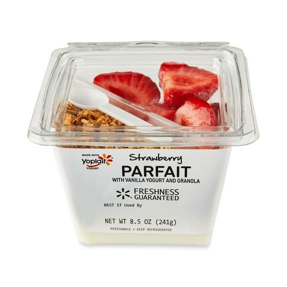 Freshness Guaranteed Greek Yogurt Parfait with Strawberries, 8.5 oz Plastic Tub