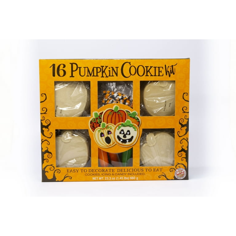 Freshness Guaranteed Pumpkin Shaped Halloween Cookie Kit, 23.3 OZ