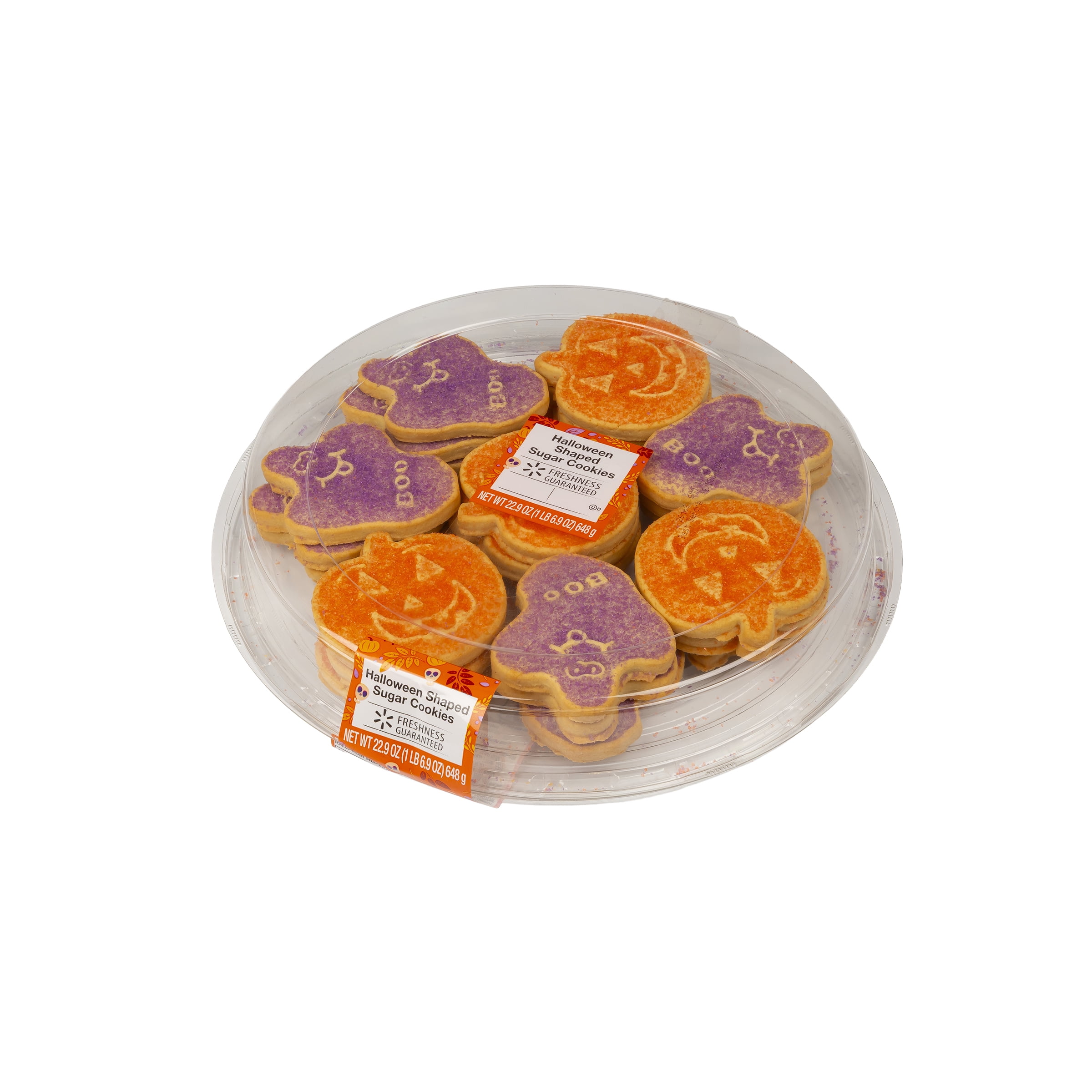 Freshness Guaranteed Halloween Shaped Sugar Cookie Platter, 22.9 oz, 24 Count