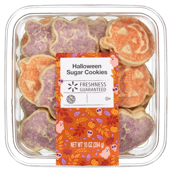 Freshness Guaranteed Halloween Shaped Sugar Cookies, 10 oz, 25 Count
