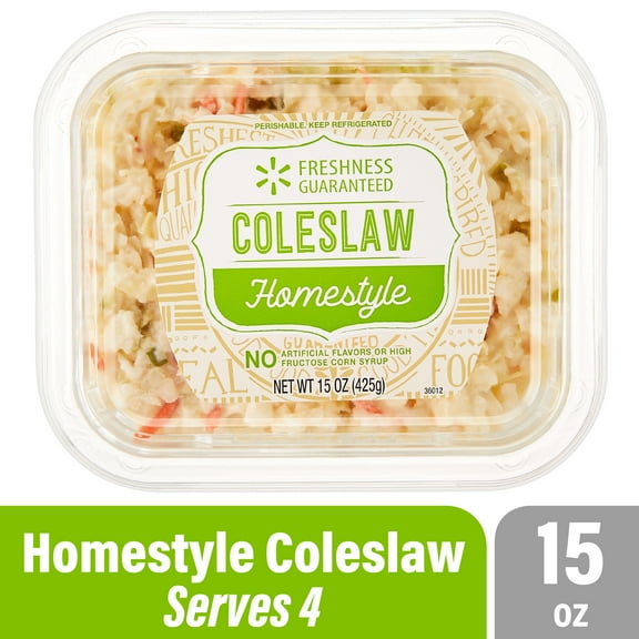 Freshness Guaranteed Homestyle Cole Slaw, 15 oz Small Tub (Refrigerated)