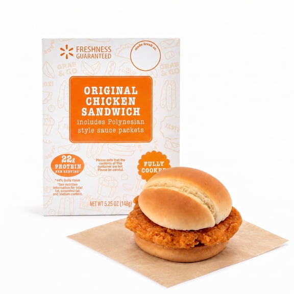 Freshness Guaranteed Hot and Ready-to-Eat Original Chicken Sandwich, 5.25 oz