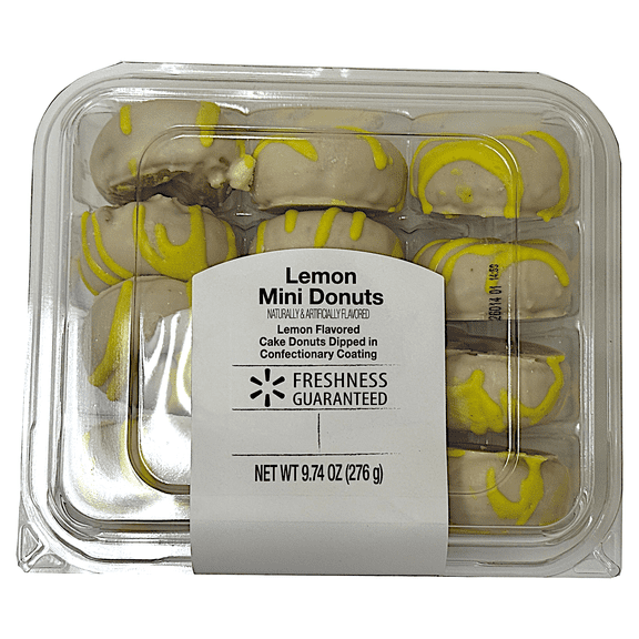 Freshness Guaranteed Lemon Mini Donuts, 9.74 oz, 12 Count