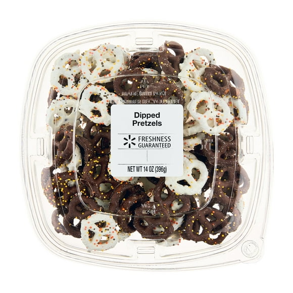 Freshness Guaranteed Milk Chocolate & White Confectionery Coated Pretzels, 14 oz, Shelf-Stable