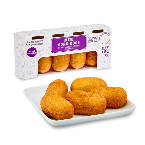Freshness Guaranteed Hot and Ready-to-Eat Mini Corn Dogs, 3.35 oz, 5 Count
