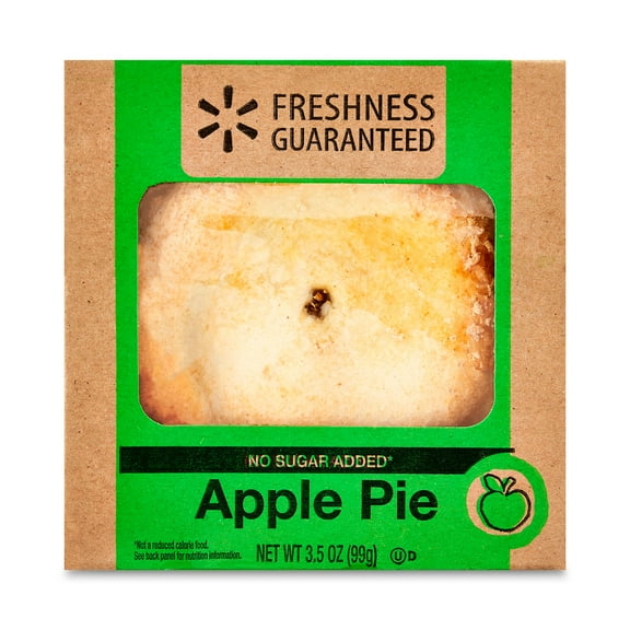 Freshness Guaranteed Mini No Sugar Added Apple Pie, 3.5oz, Baked, 1 Count, Paperboard Carton