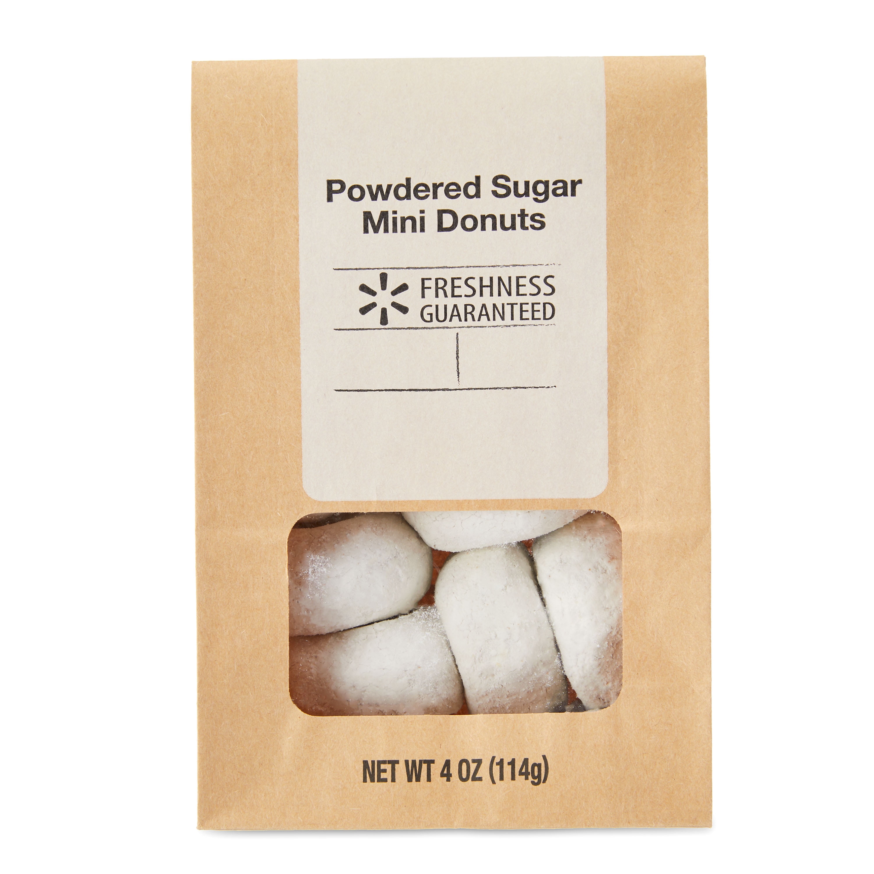 Freshness Guaranteed Mini Powdered Sugar Donut, 4 oz Bag
