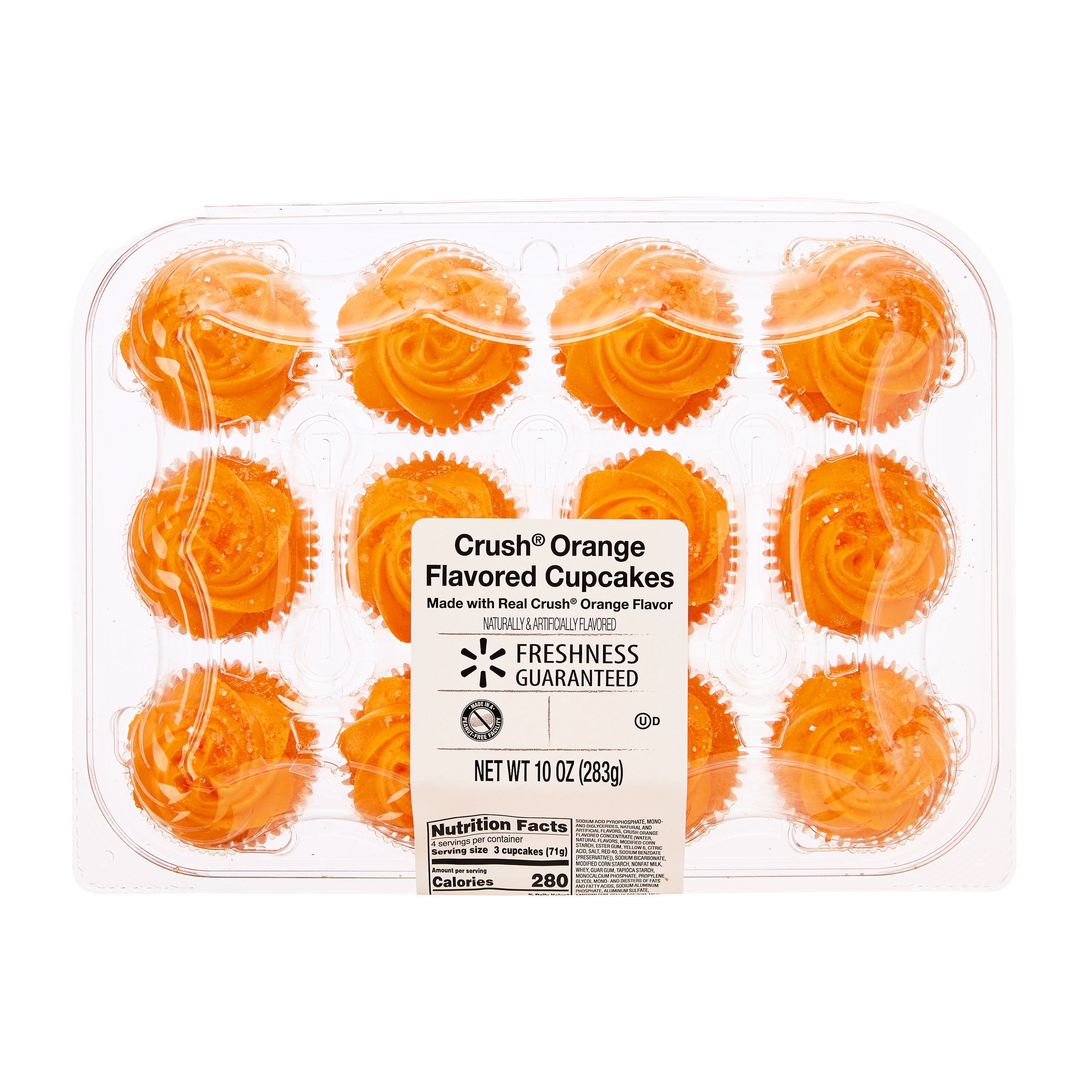 Freshness Guaranteed Crush Orange Flavored Cupcakes, 10 oz, 12 Count