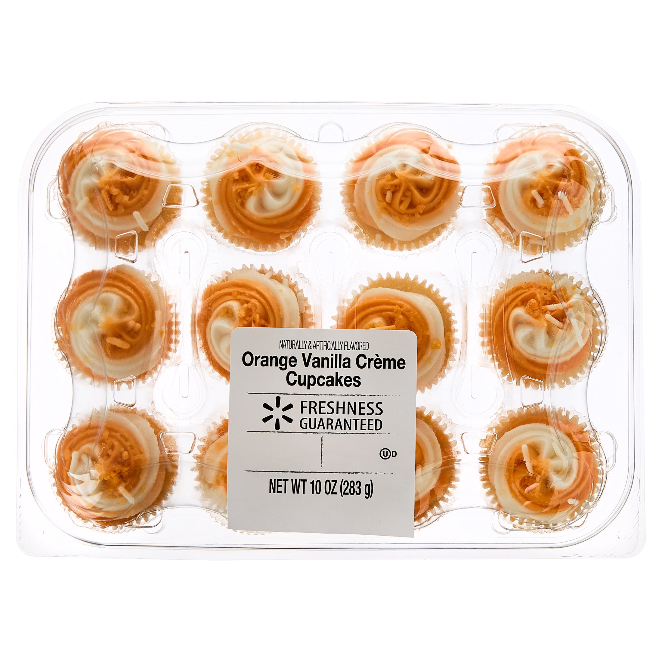 Freshness Guaranteed Freshness Guaranteed Orange Vanilla Cream Mini Cupcakes, 12 Count — product image