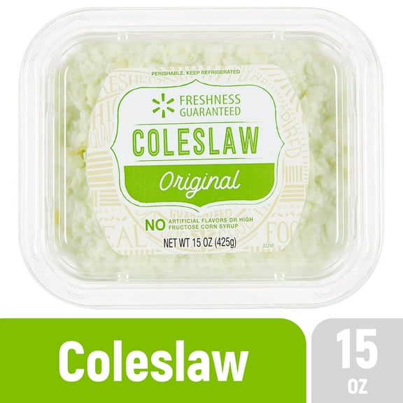 Freshness Guaranteed Original Cole Slaw, Ready to Serve, 15 oz Small Tub (Refrigerated)