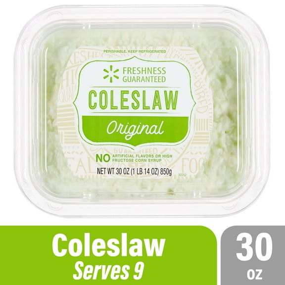 Freshness Guaranteed Original Cole Slaw, Ready to Serve, 30 oz Tub (Refrigerated)