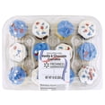 thumbnail image 1 of Freshness Guaranteed Patriotic Assorted Mini Cupcakes, 12 Count, 1 of 3