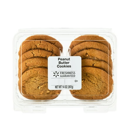 Freshness Guaranteed Peanut Butter Bakery Baked Cookies, 14 oz, 10 Count