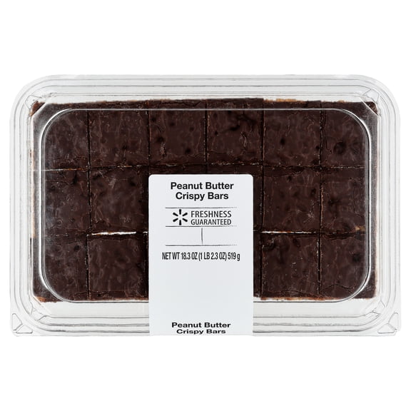 Freshness Guaranteed Peanut Butter Crispy Bars, Shelf Stable, 18.32oz, 18ct, Chewy Crispy Texture