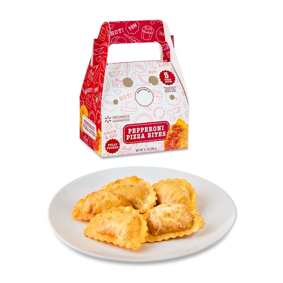 Freshness Guaranteed Hot and Ready-to-Eat Pepperoni Pizza Bites, 3.1 oz, 5 Piece