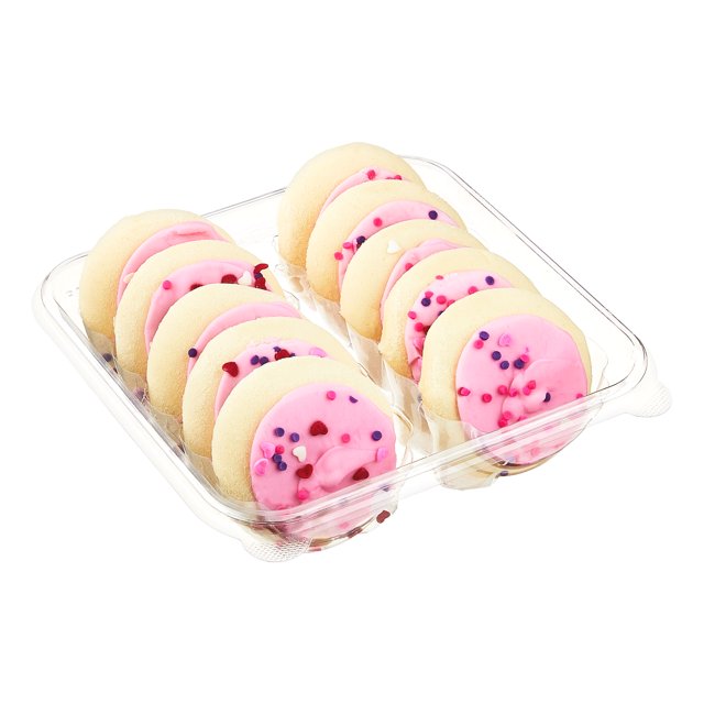 Freshness Guaranteed Pink Frosted Sugar Cookies, 13.5 oz, 10 Count