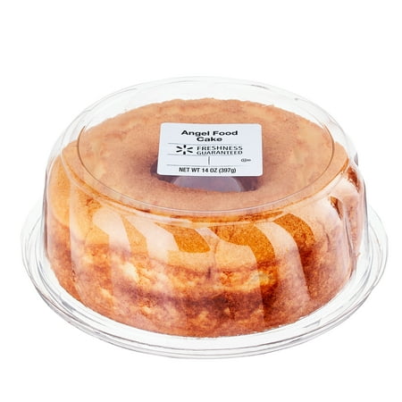 Freshness Guaranteed Plain Angel Food Ring Cake, 14 oz (Shelf Stable)