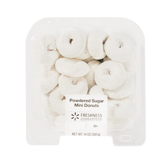 Freshness Guaranteed Powdered Sugar Mini Donuts, 14 oz