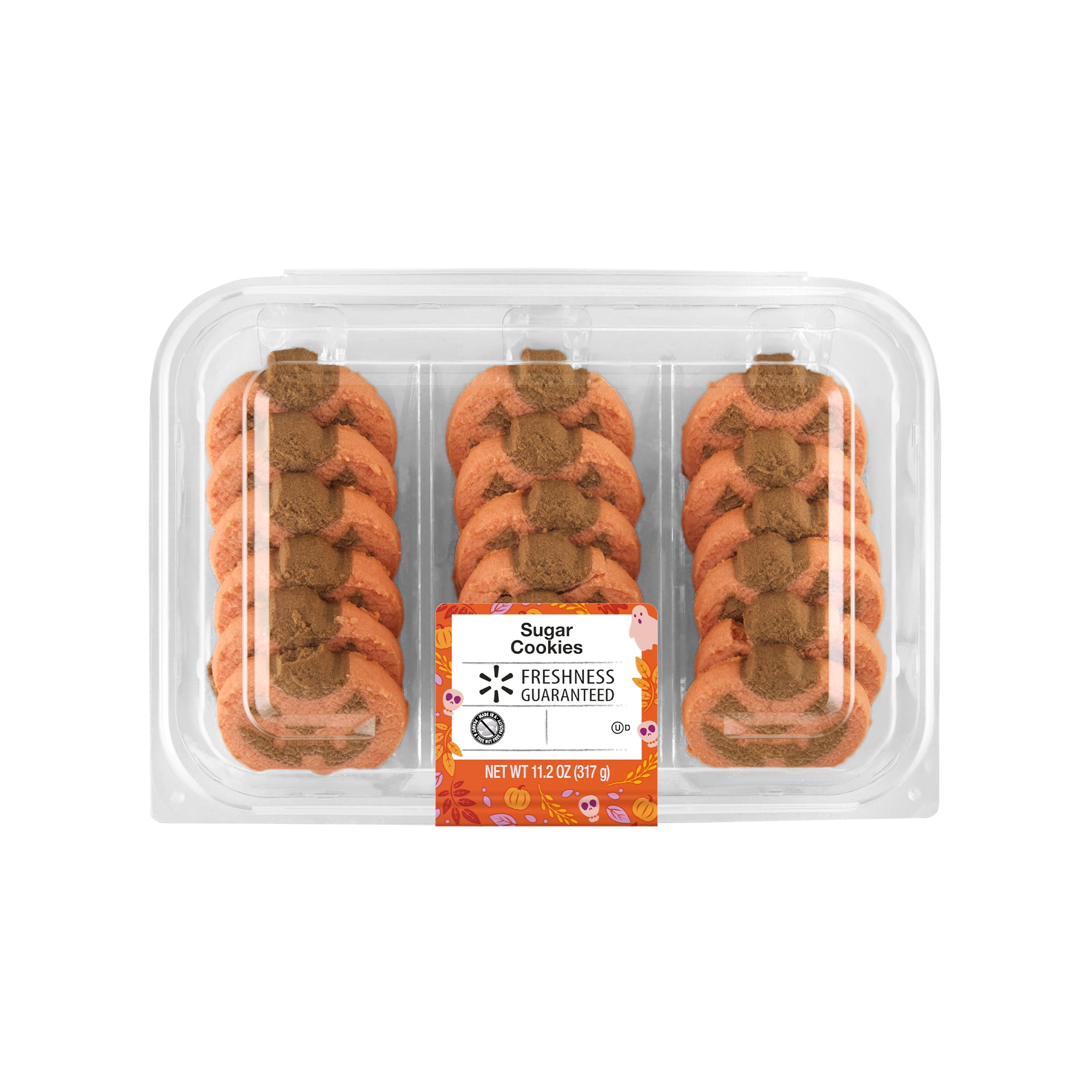 Freshness Guaranteed Jack-o'-Lantern Sugar Cookies, 11.2 oz, 18 Count