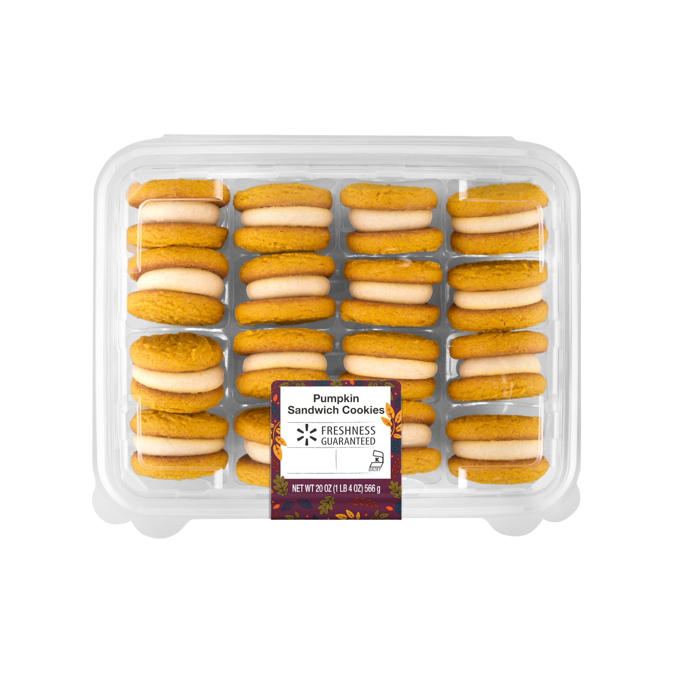 Freshness Guaranteed Pumpkin Sandwich Cookies, 20 oz, 16 Count