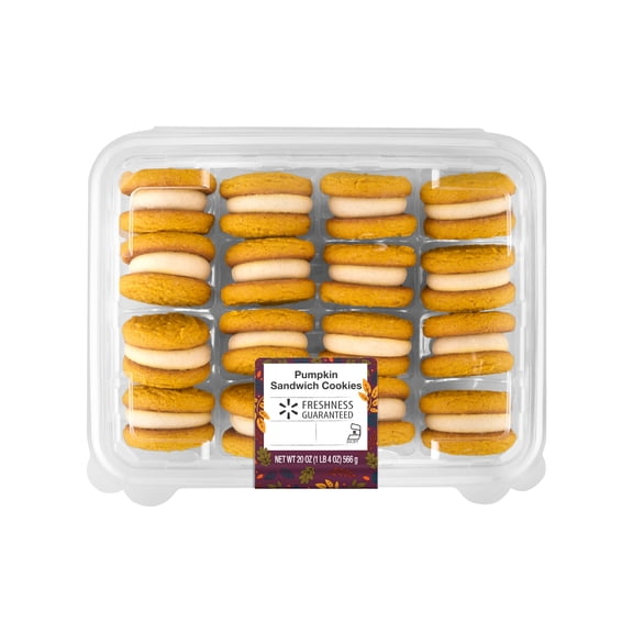 Freshness Guaranteed Pumpkin Sandwich Cookies, 20 oz, 16 Count