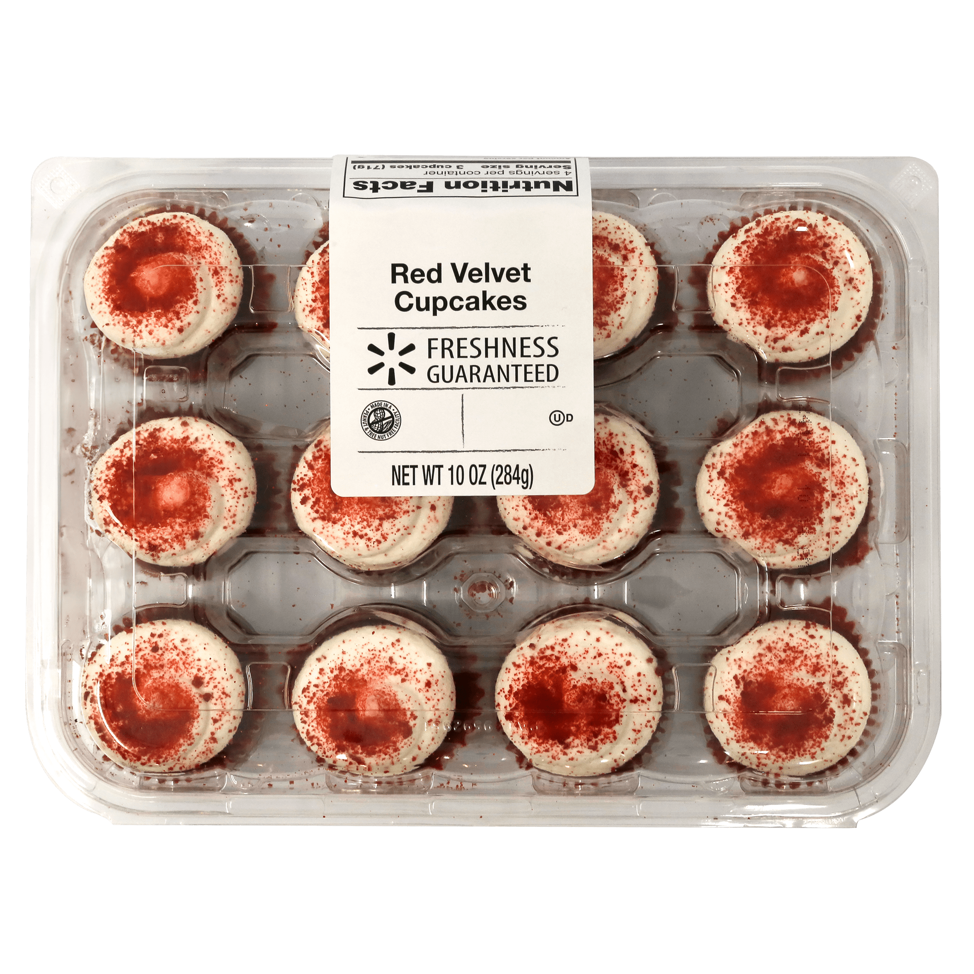 Freshness Guaranteed Red Velvet Mini Cupcakes, 10 oz, 12 Count