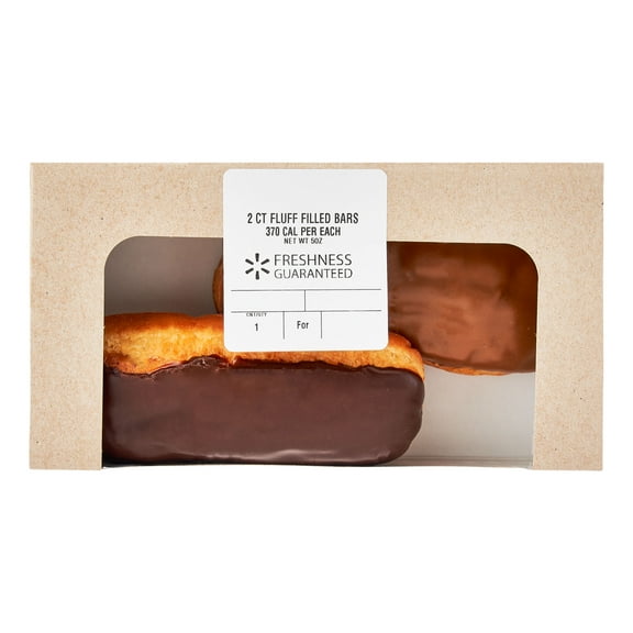 Freshness Guaranteed Regular Iced Fluff Filled Bar Donuts, 5 oz, 2 Count