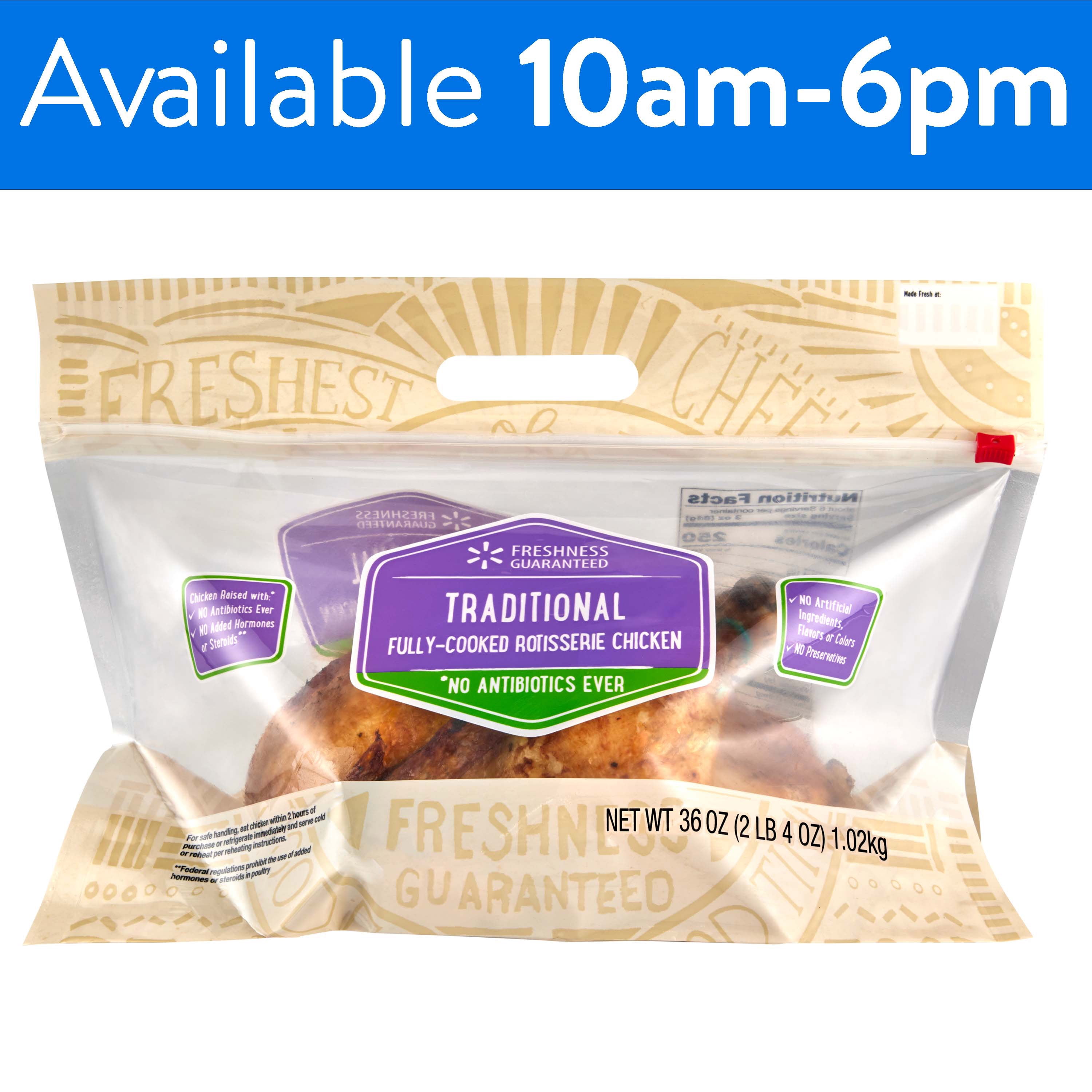Freshness Guaranteed Rotisserie Chicken Traditional Cooked Ready to