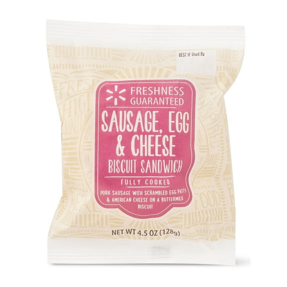 Freshness Guaranteed Sausage, Egg & Cheese Biscuit Sandwich, 4.5 oz