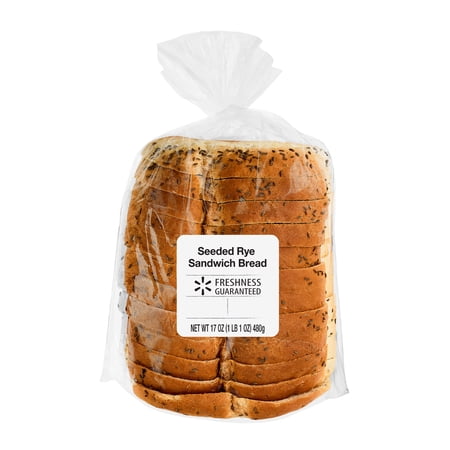 Freshness Guaranteed Fresh Seeded Rye Sandwich Bread Loaf, 17 oz Loaf