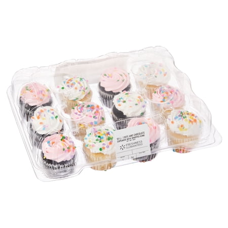 Freshness Guaranteed Special Order Assorted Cupcakes with Whipped Icing, 12 Count