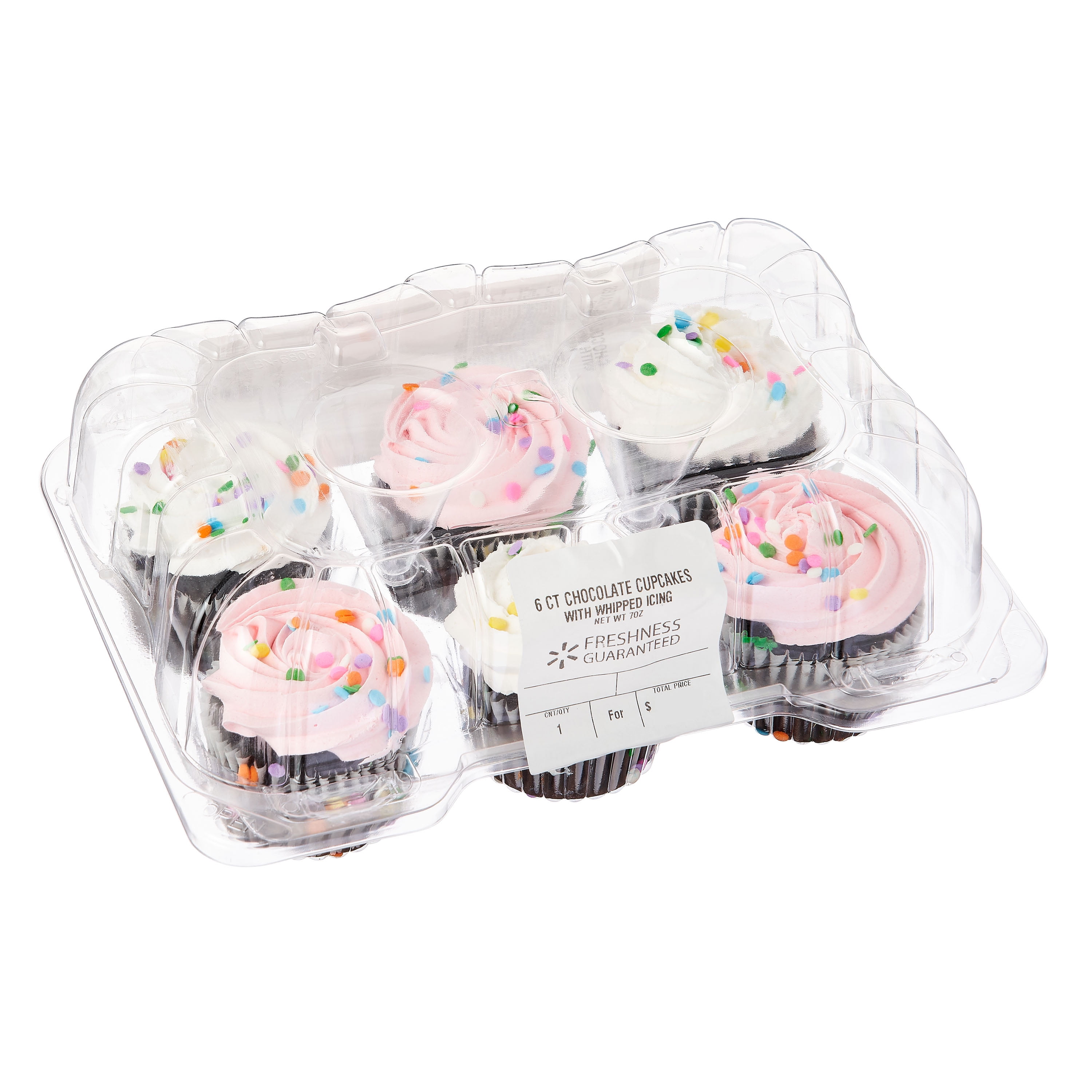 Freshness Guaranteed Chocolate Cupcakes with Whipped Icing, Special Order, 6 Count