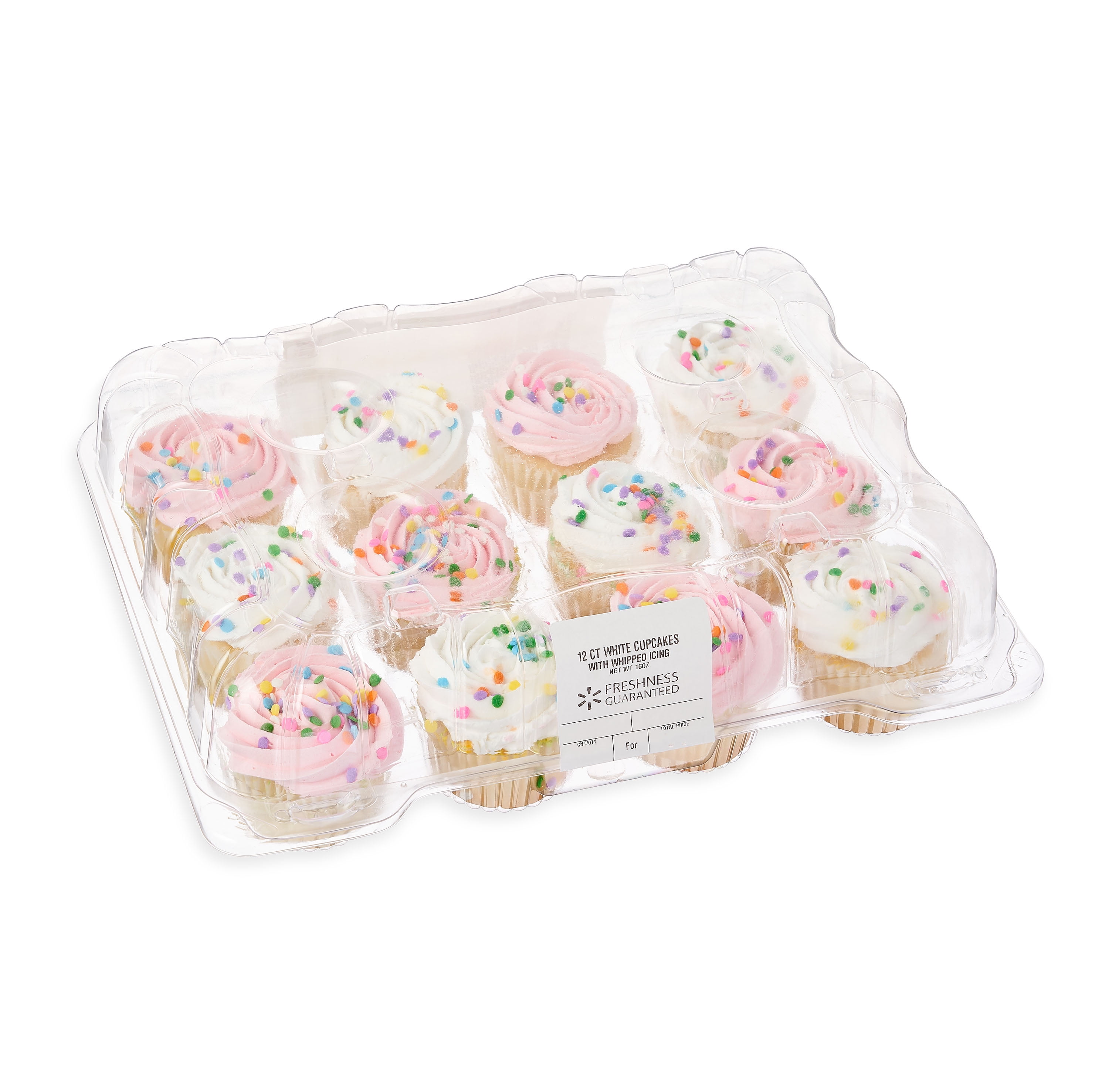 Freshness Guaranteed Special Order White Cupcakes with Whipped Icing, 12 Count