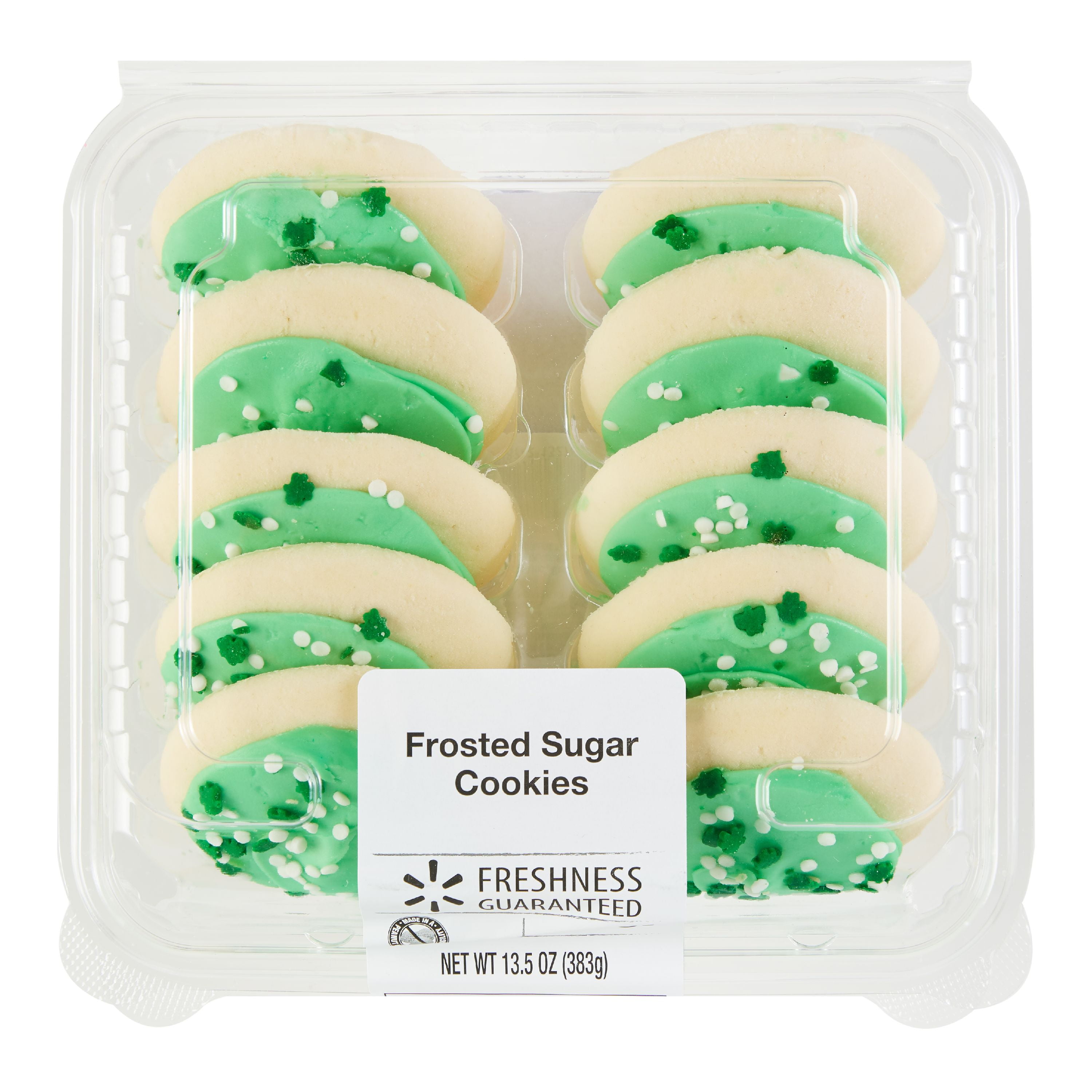 Freshness Guaranteed St. Patrick's Day Frosted Sugar Cookies, 13.5 oz