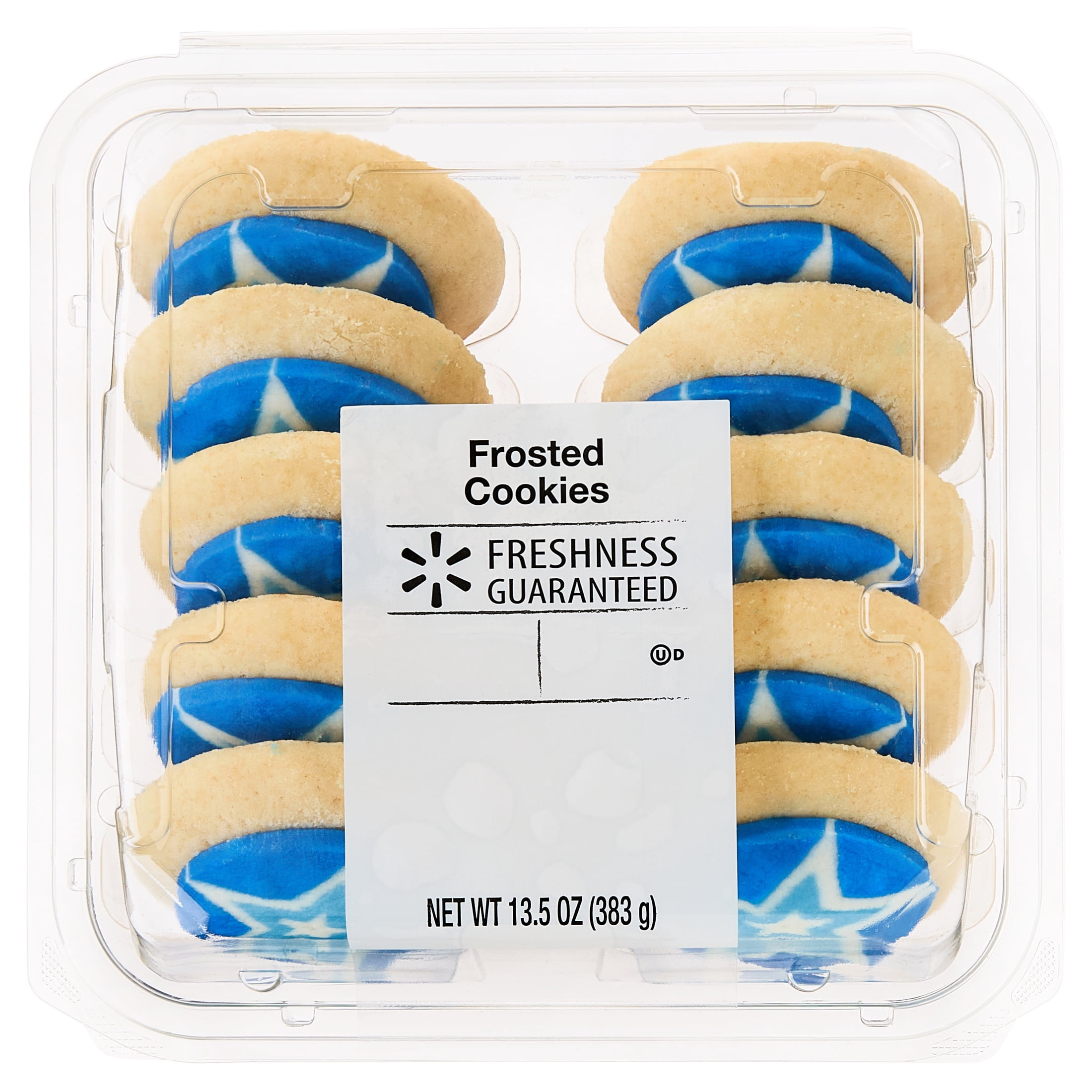 Freshness Guaranteed Star Frosted Sugar Cookies, 13.5 oz, 10 Count