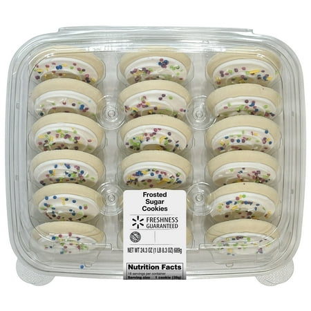 Freshness Guaranteed Frosted Sugar Cookies, 24.3 oz, 18 Count