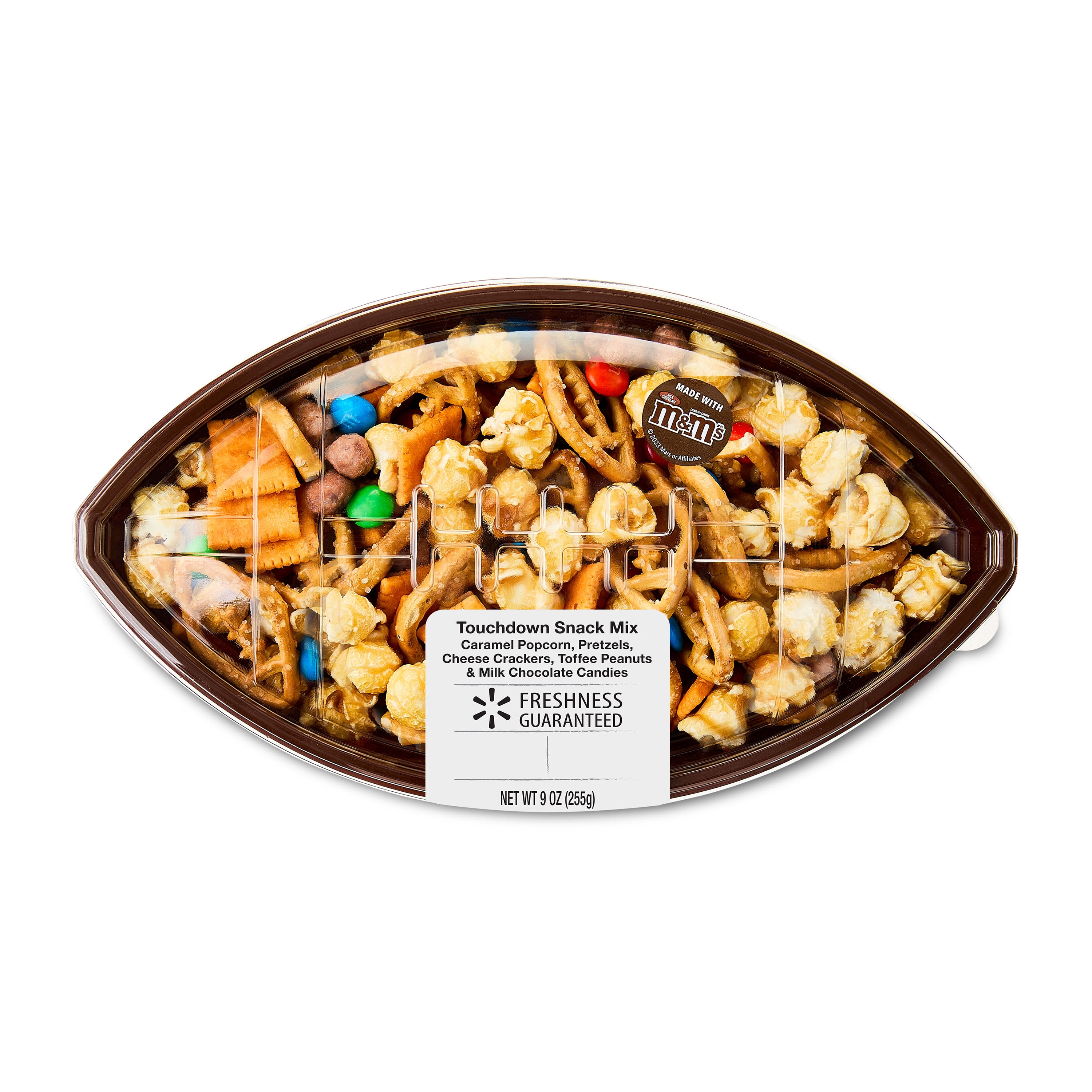 Freshness Guaranteed Candy Bar Snack Mix in Football-Shaped Container, 9 oz (Shelf Stable)