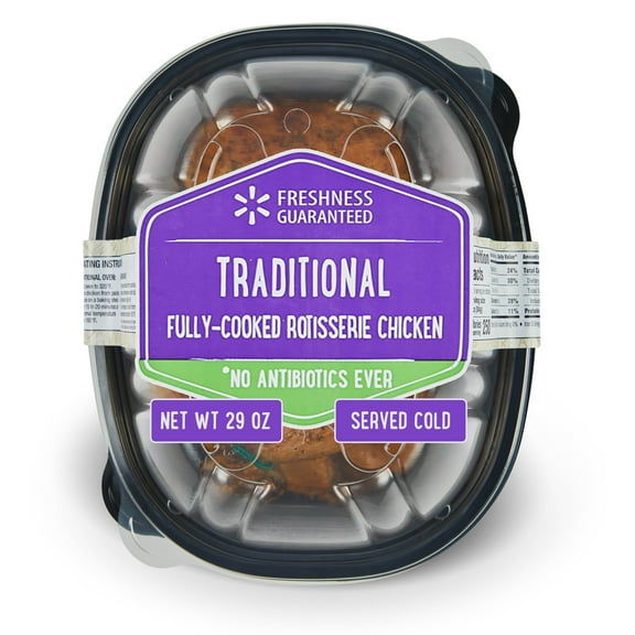 Freshness Guaranteed Traditional Rotisserie Chicken, Regular, 29 oz Plastic Tray