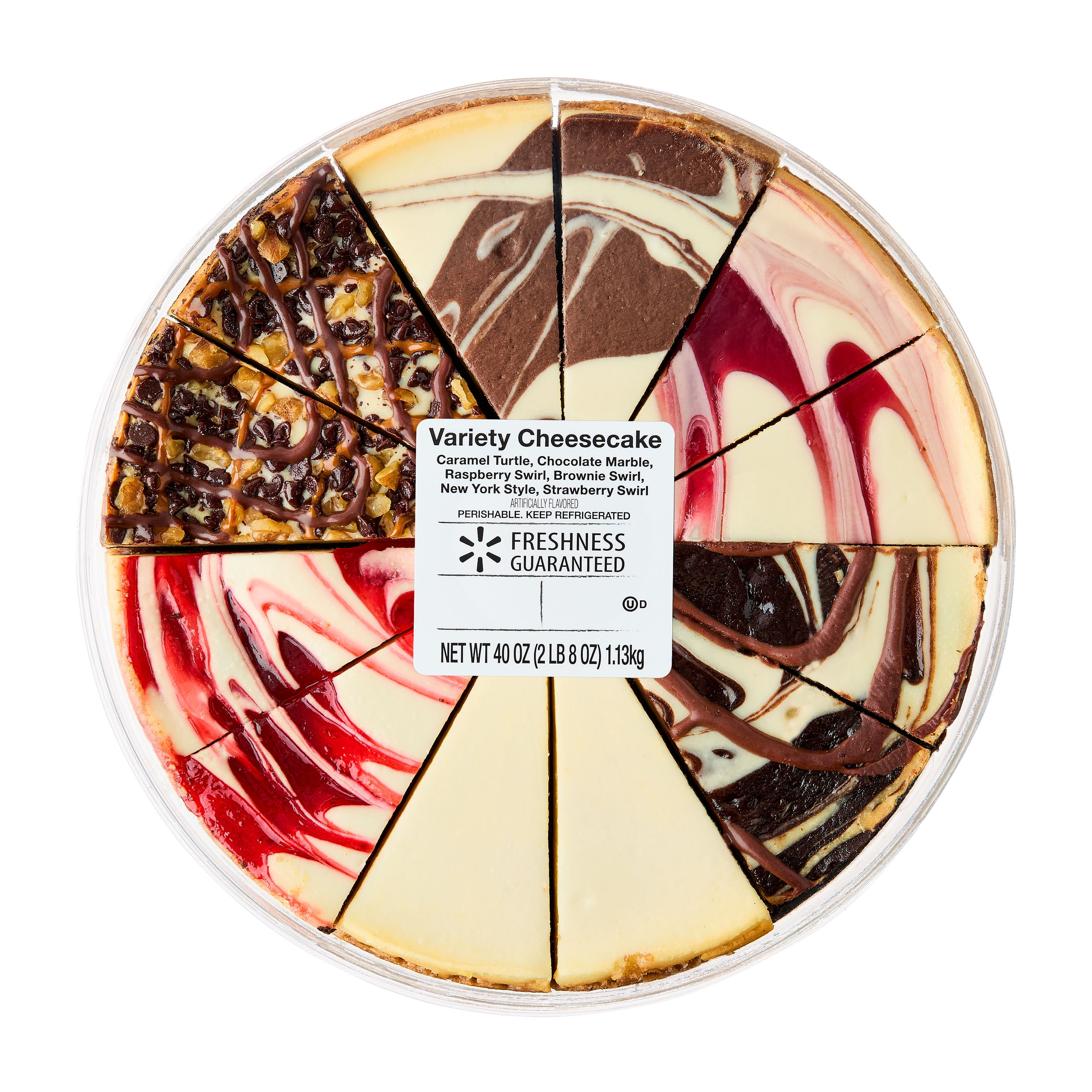 Freshness Guaranteed Variety Cheesecake 40 oz 12 Slices, Includes