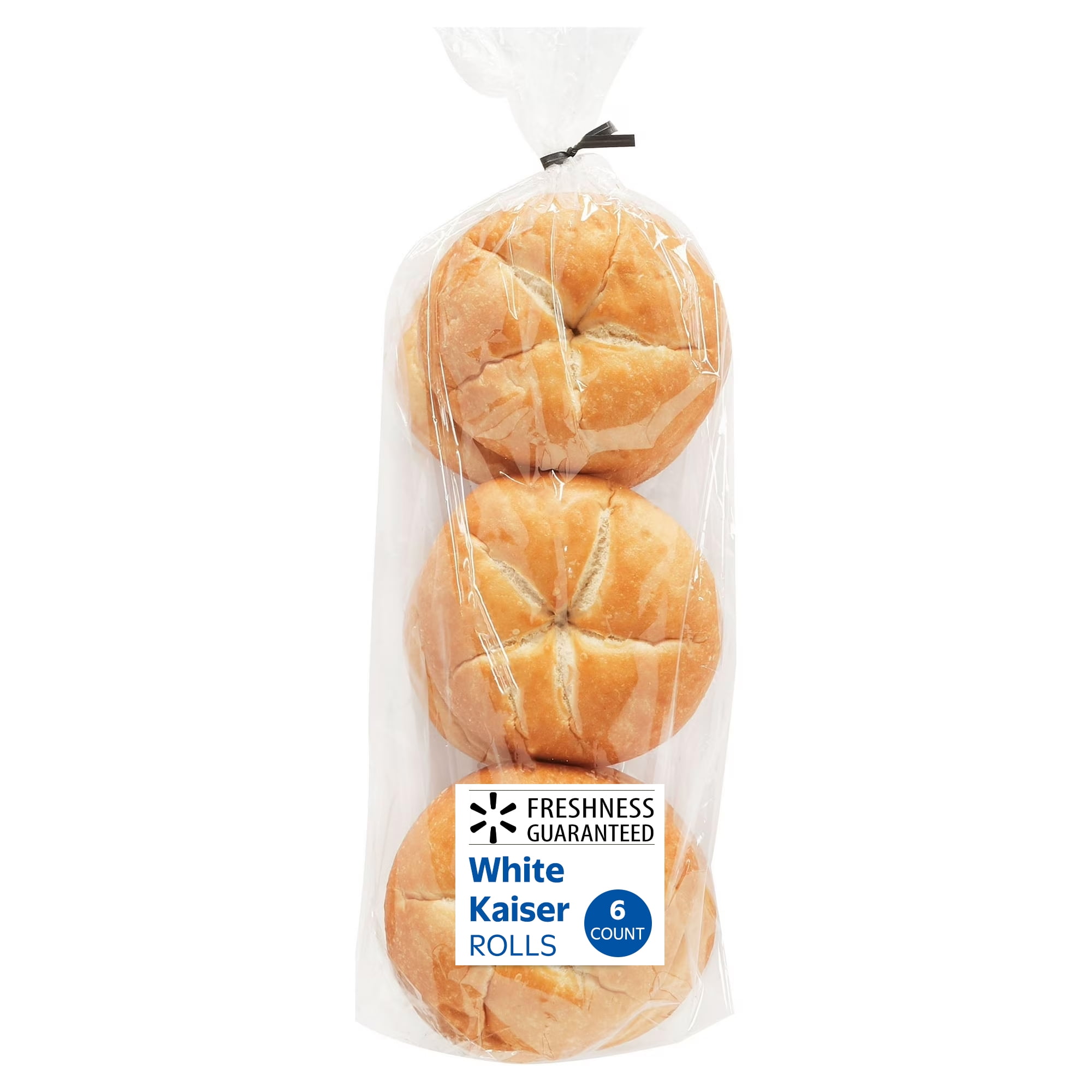 Freshness Guaranteed White Kaiser Rolls, 11 oz, 6 Count (Shelf Stable/Regular)