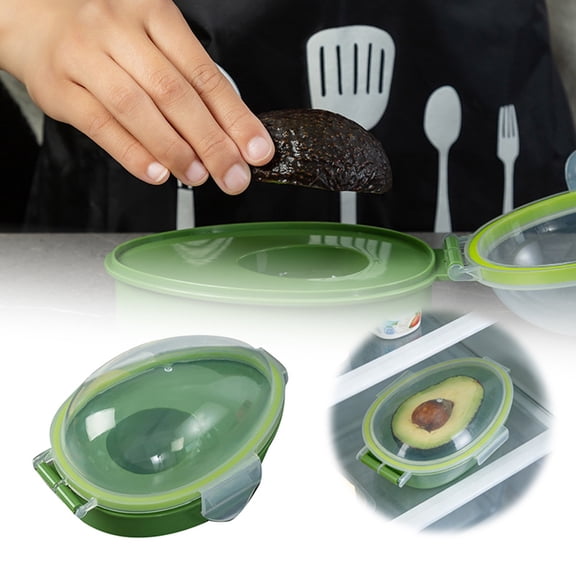 Freshness Storage Container With Vent Lid, Adjustable Airflow For Optimal Ripening, Durable Plastic, Green
