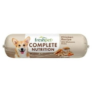 Freshpet Fresh Dog Food, Slice & Serve Roll, Complete Nutrition Chicken Recipe, 1.5 lb.
