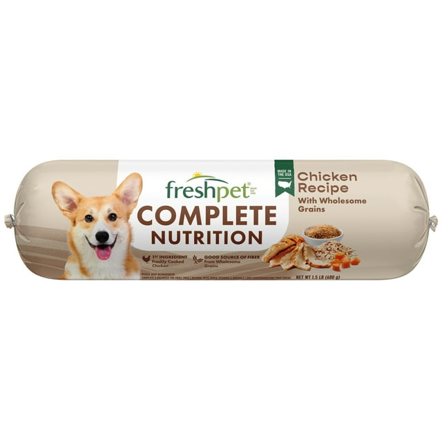 Freshpet Dog Food, Complete Nutrition Chicken Roll 1.5lb