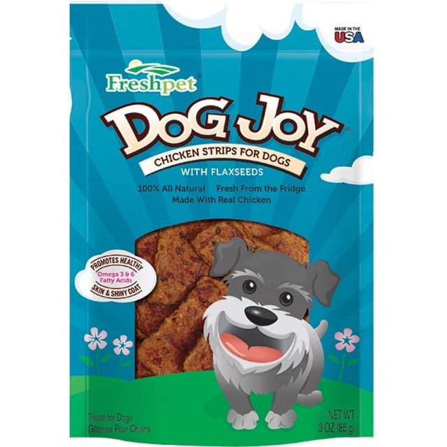 Freshpet Dog Joy Chicken Strips with Flaxseeds