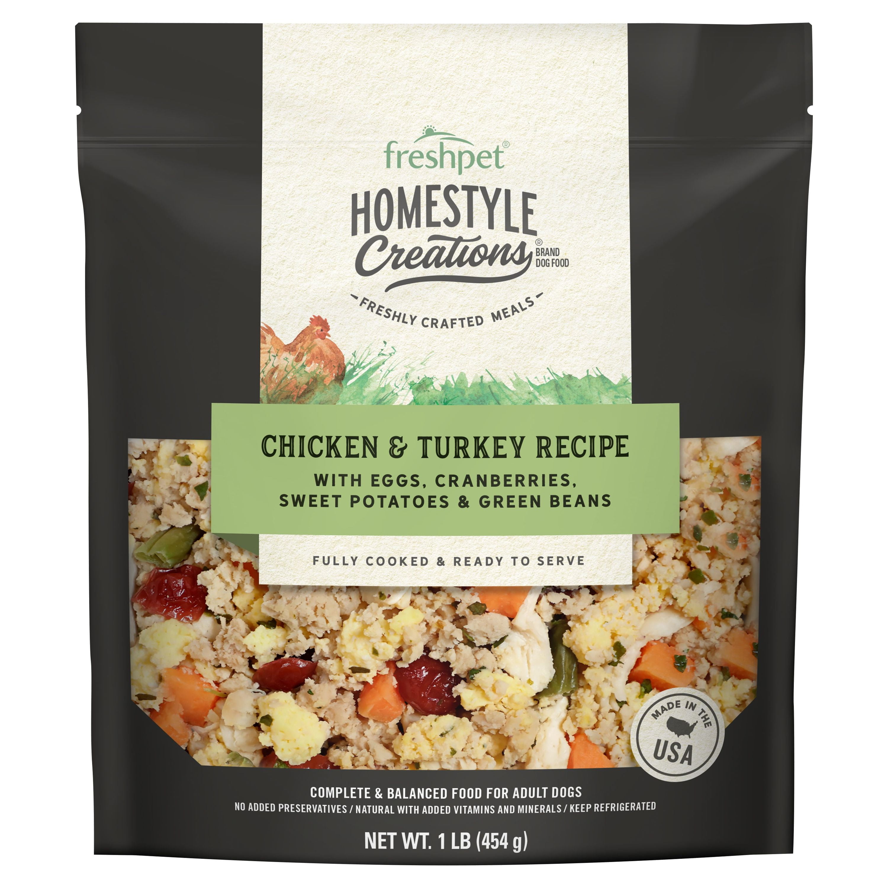 Freshpet Homestyle Creations Chicken and Turkey Recipe Fresh Dog Food ...